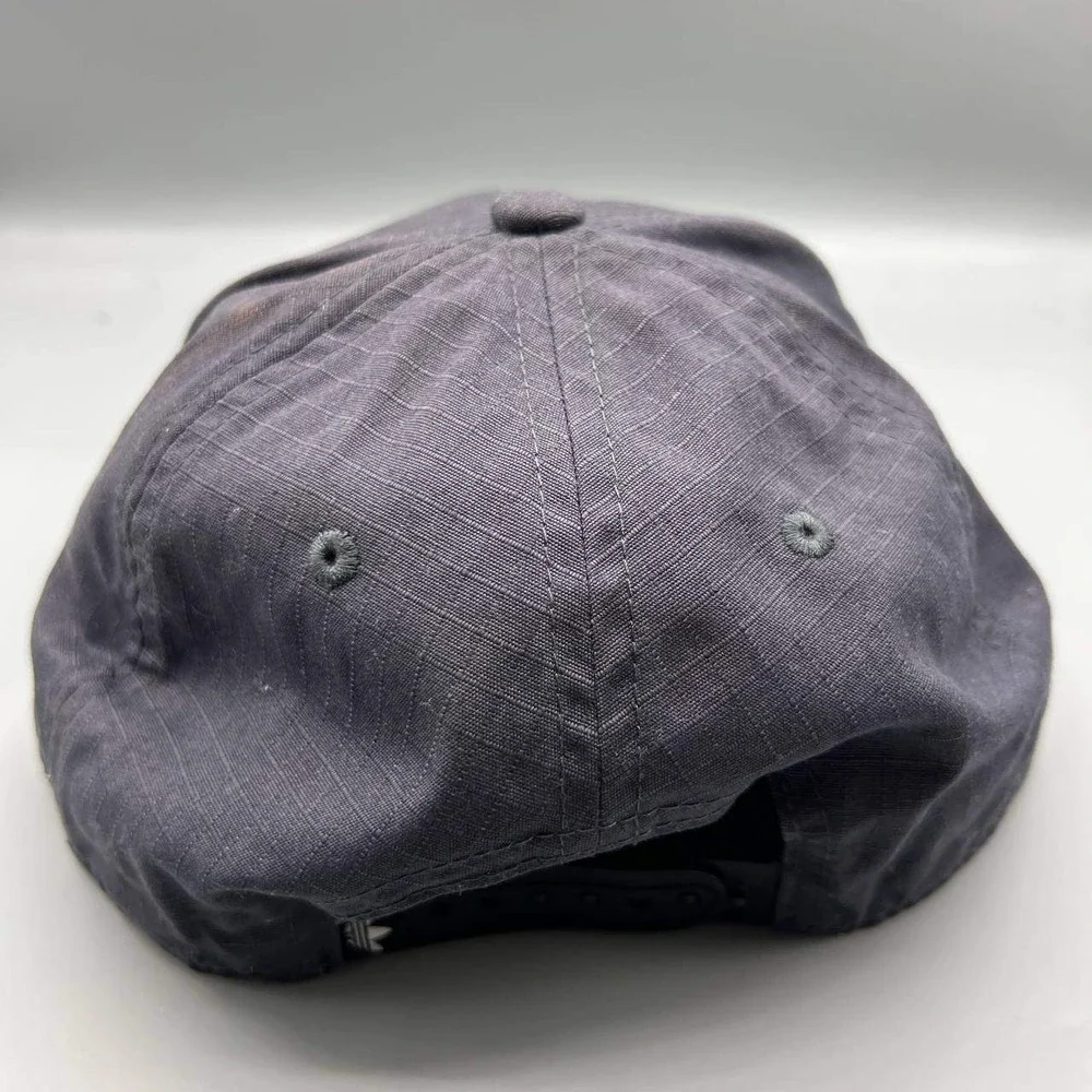 Adidas Hat Men Black Gray Embroidered Snap‎ Back Cap